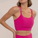 Ribbed Cross Sports Bra