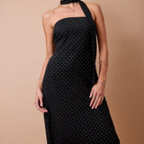 The Midnight Muse Midi Dress