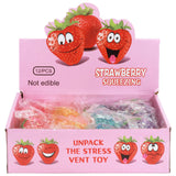 Strawberry Glittery Maltose Putty Filled Squishy