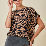 Untamed Spirit Tiger Stripe Top