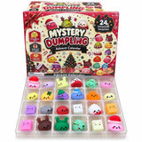 24-Day Christmas Emoji Dumpling Squishy Countdown Calendar