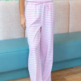 Stripe Pant-Light Pink