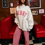 Merry Dot Darling Mock Neck