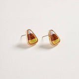 Halloween Candy Corn Post Earrings Jewelry Fall