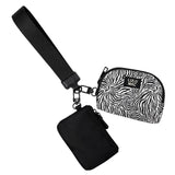 LULU MAC | Zebra Print Lulu Mac Double Pouch Wristlet