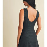 Squeeze the Day Gingham Athletic Romper Dress