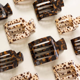 Square Flat Hair Clip | Large | Tortoise