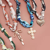 HANDMADE SCARF CHARM NECKLACE