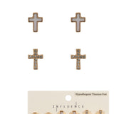 Multi Shaped Cross Stud Set
