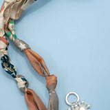 Handcrafted Scarf Interchangeable Charm Necklace |