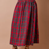 The Wrapped in Plaid Maxi Skirt