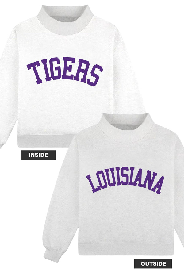 LOUISIANA & TIGERS Reversible Sweatshirt