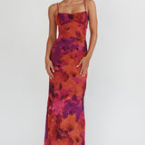Hearts on Fire Maxi Open Back Dress