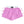 BB-4828 BUTTON BOW GINGHAM BOXER SHORT PINK
