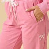 Bow Hoodie and Joggers Set