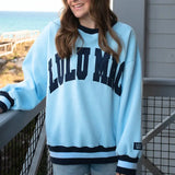 Social Society Light Blue/Navy Stitch | LULU MAC