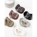 Heart Neutral Tone of Flat Hair Claw