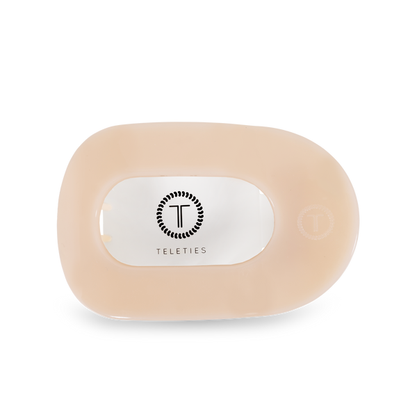 Round Flat Hair Clip | Medium | Almond Beige
