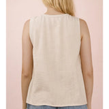 Sandy Shores Pleated Top