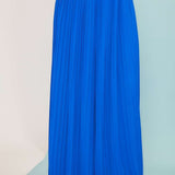 Ocean Blue Pleated Pants