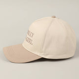 Literally Just A Girl Embroidery Two Tone Trucker Hat