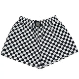 Black on White Checkered Boxer | LULU MAC