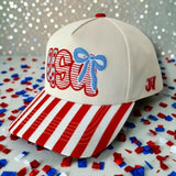 USA Bow Stripe Cap
