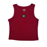 DD-TANK MAROON LULU MAC SOLID TANK TOPS