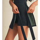 Squeeze the Day Gingham Athletic Romper Dress