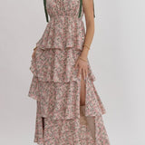 Layers of Love Floral Dress - Rose