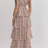 Layers of Love Floral Dress - Rose