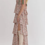 Layers of Love Floral Dress - Rose