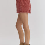 Brick Lightweight Denim Shorts