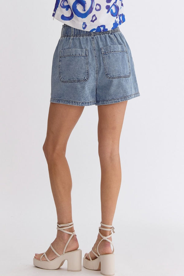 Sunny Drive Denim Lightweight Shorts