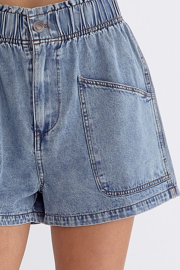 Sunny Drive Denim Lightweight Shorts