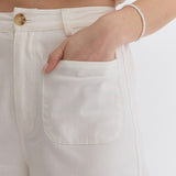 Here to Stay White Pants