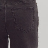 Pearl Detail Jeans - Black