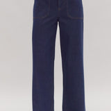 What About It Button Dark Denim Pants