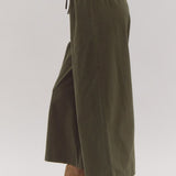 Double Bow Tie Pants - Olive