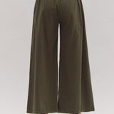 Double Bow Tie Pants - Olive
