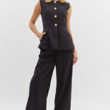 She Means Business Black Pants