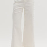 Studded White Denim