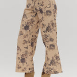 Vintage Floral Pants | Taupe