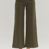 Making My Way Seam Olive Pants