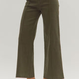 Making My Way Seam Olive Pants