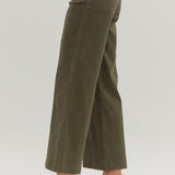 Making My Way Seam Olive Pants