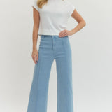 Making My Way Seam Light Blue Denim Pants