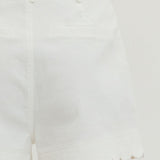 The Sweet Scallop Shorts White