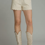 The Sweet Scallop Shorts | Sand
