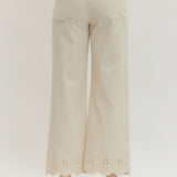 Sweet Eyelet Wide Leg Pants